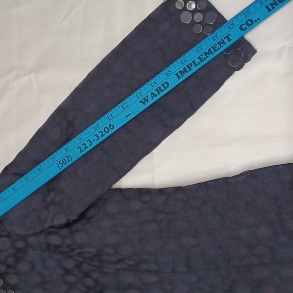 Dana  Buckman Navy Embellished Jacket with Navy‎ Circles Size 6 - Picture 10 of 12